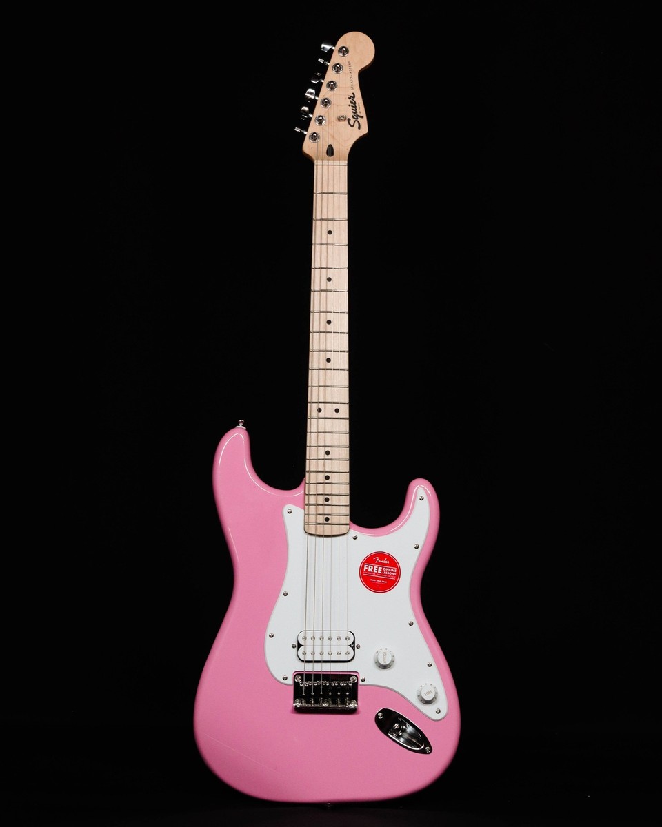 Squier Sonic Stratocaster HT H, Maple FB, Flash Pink | eBay