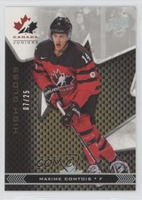 2018 Upper Deck Team Canada Juniors High Gloss 7/25 Maxime Comtois #14 i9i