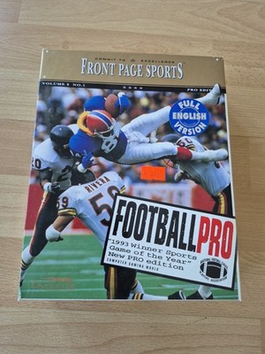   FOOTBALL PRO by DYNAMIX   Game for PC   BIG BOX   Vintage  