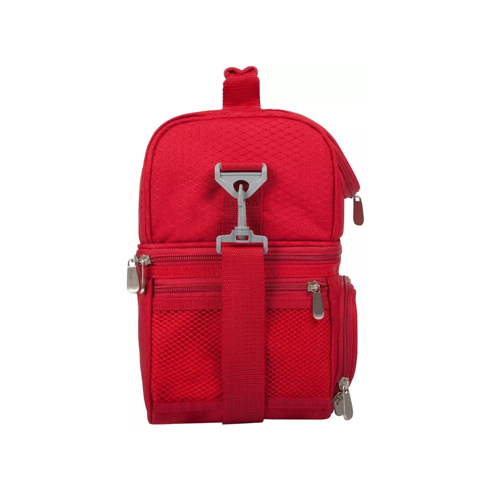 Picnic Time Oniva Pranzo Rojo Bolsa de Almuerzo Refrigerador con Utensilios y Kit Equipo Set Pro Foto 3 de 4