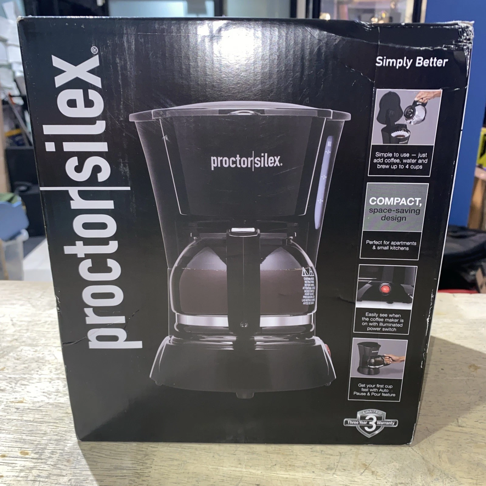 Hamilton Beach 48138PS 4 Cup Coffeemaker Black