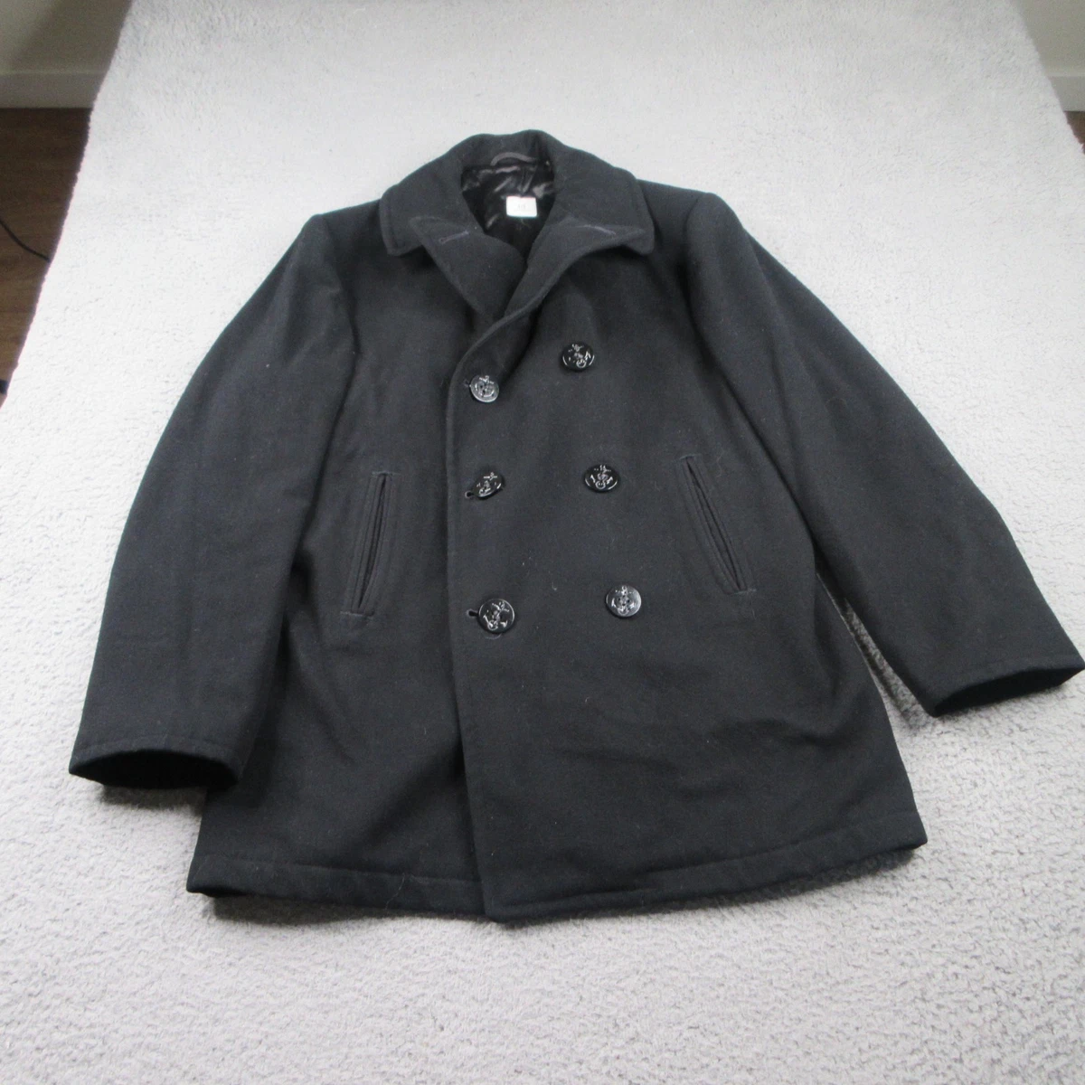 vintage navy pea coat products for sale | eBay