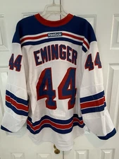 Steve Eminger 2012 Game Used Worn NY Rangers ECF Playoffs White Jersey W/ LOA