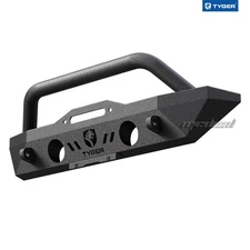 TYGER Short Front Bumper Fit 07-18 Jeep Wangler JK; 18-26 JL; 20-26 Gladiator JT