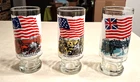 Vintage Anchor Hocking Bicentennial Drinking Glasses Series 1 Early Flags 1973