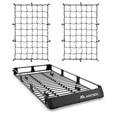82" Universal Roof Rack with 2 Cargo Net, 250 lbs Capacity