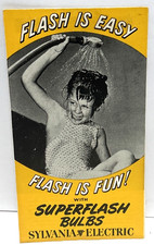 1951 Superflash Bulbs Sylvania Electric FLASH IS EASY FLASH IS FUN advertisement