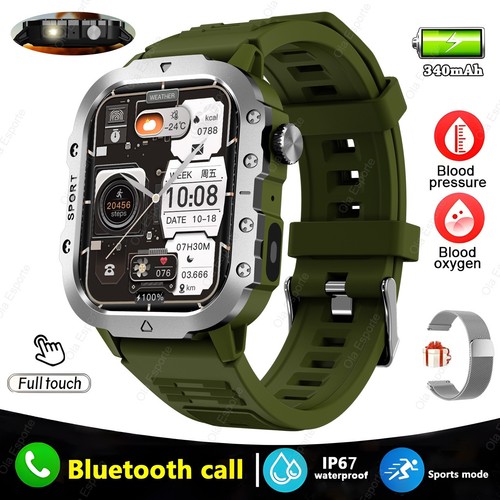 Nuovo GPS militare Smart Watch uomo torcia bussola impermeabile sport all'aria a - Foto 25 di 36