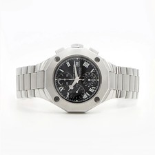 Baume&Mercier Riviera Chronograph 65541 Black SS 100m Water Resistant Used 4