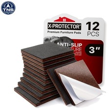 Non slip furniture pads 12 Pack 3 inch Rubber Furniture Grippers Floor Protec...