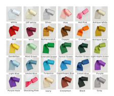 Double Faced Satin 4 Yards Rolled up Satin Ribbon 100 Fine Polyester