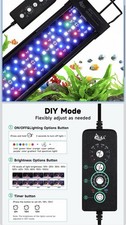 AQQA LED Aquarium Light Full Spectrum Aquarium Plant Light 48-55 Inch Fish Tank