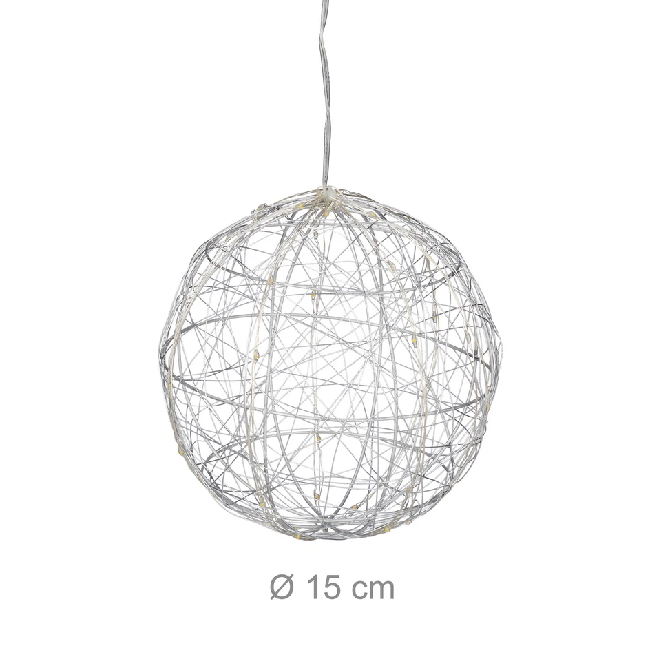 Sfera a led decorativa Luci decorative 3 m 110 g Sfera luminosa Palla decorativa - Immagine 4 di 4