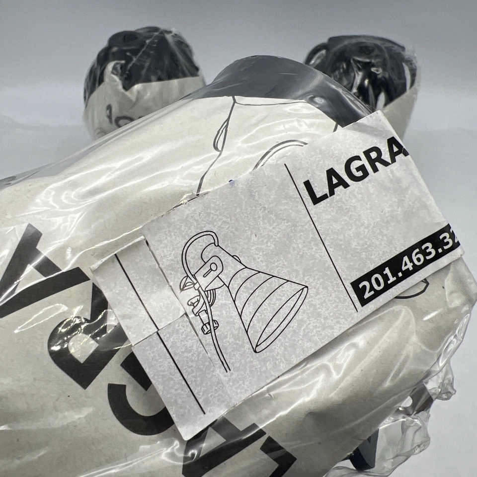 IKEA Lagra Abrazadera En Luz Foco Lote De 3 Negro 201.463.32 Foto 3 de 4