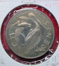 1973 British Virgin Islands Proof 50 Cents - Brown Pelican #RDTR7