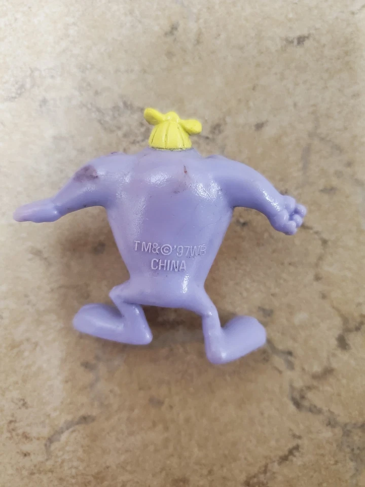 Figura pequeña Dizzy Devil Tasmanian PVC DE COLECCIÓN 1997 púrpura Tiny Toons juguete años 90 Foto 2 de 4