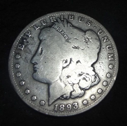 1893-O Morgan Silver Dollar - Solid Good G details key from the New Orleans mint