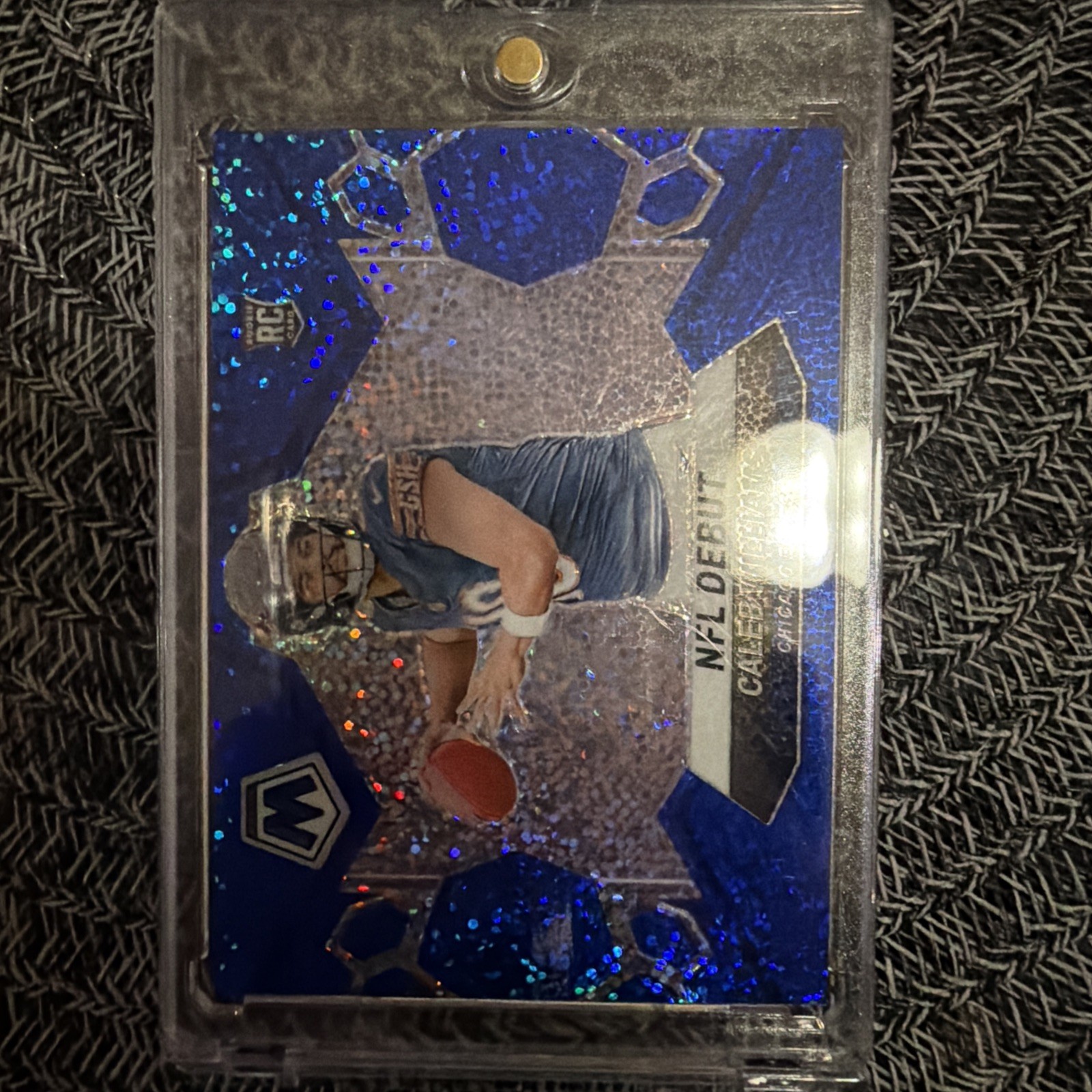 2024 Panini Mosaic: Caleb Williams Blue Sparkle NFL Debut /96 s#289