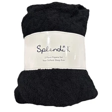 Splendid 2 Piece Pajama Set  Soft & Stretchy Color Black Size Xsm