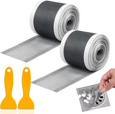 2 Stück Abflusssieb Dusche, Abfluss Haarfänger Einweg 10cm x 10m Duschabfluss