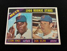 CLEON JONES 1966 TOPPS ROOKIE NEW YORK METS #67 VINTAGE RC BASEBALL CARD !. rookie card picture