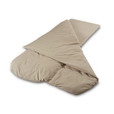 CMSBCA Compact Sleeping Bag Cappuccino 4.5 Tog Duvet Topper Combination Duvalay
