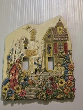 American Tack & Hardware Co. Dimensional Double Switch Plate Garden  Light Plate