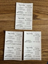 Vintage Mrs Grossman’s Happy Birthday Stickers ~3 Large Sheets, 1 Used 2005