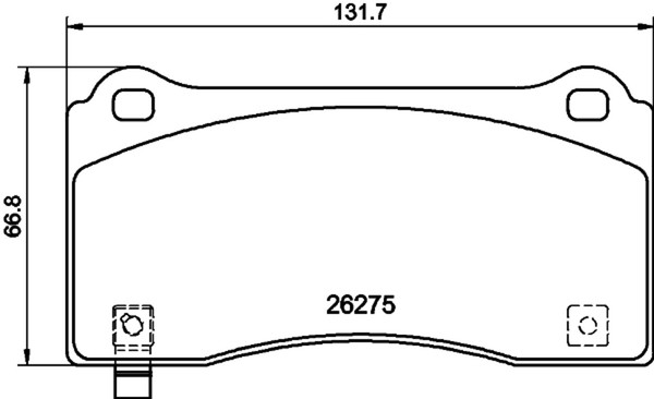 Hella Pagid Bremsbelagsatz Scheibenbremse 8DB 355 040-861 FüR Tesla Model Allrad-image