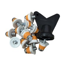 12x Football Boot Studs 16mm 13mm Lightweight for Firm Surfaces with Wrench