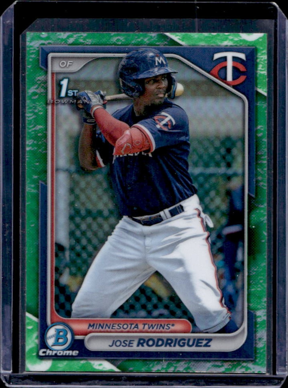 2024 Bowman Jose Rodriguez Chrome Lunar Glow Refractor 1st #BCP-71 Twins