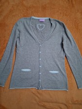 Beige Wollstrickjacke von SIX- O-SEVEN in Grösse 36