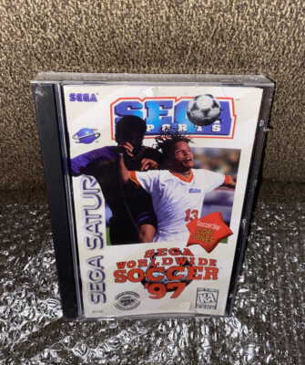 Sega Worldwide Soccer '97 NEW SEALED! Sega Saturn Exclusive (1996) W/Cobi Jones