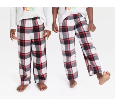 Wondershop Toddler Buffalo Plaid Fleece Family Pajama Pants 2T