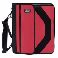 Tech Gear, 2" D Ring Multi-Purpose School Zipper Binder Organizer  Red