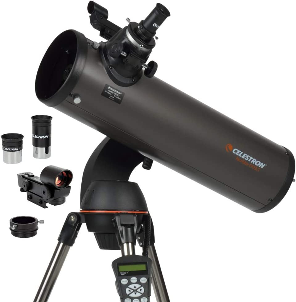 - Nexstar 130SLT Computerized Telescope - Compact and Portable - Newtonian Refle