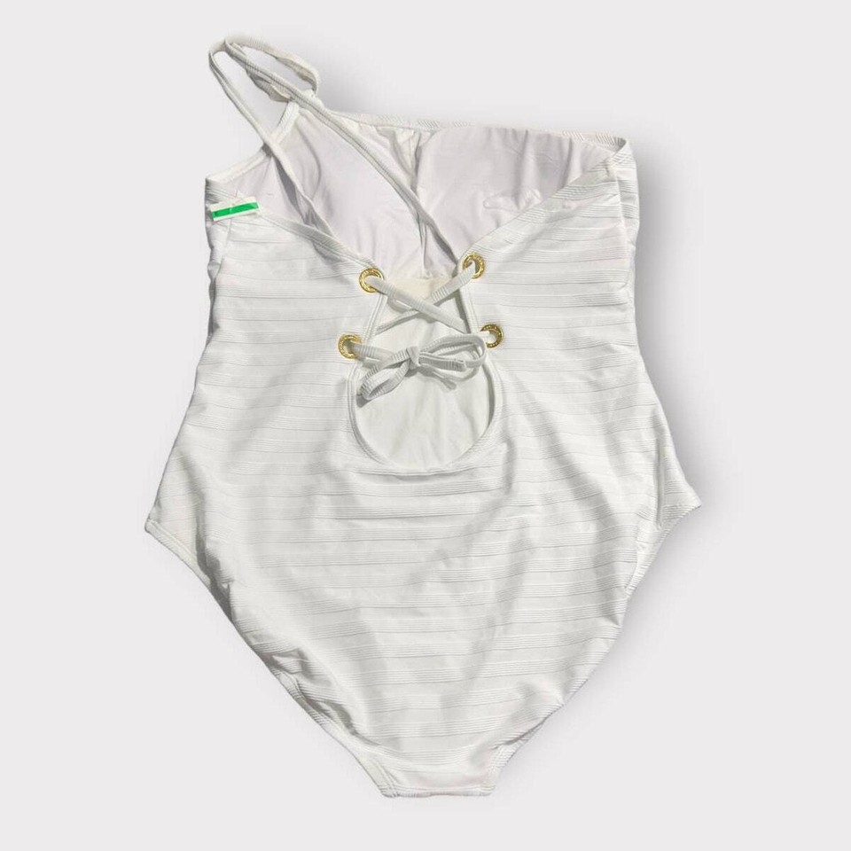 La Blanca Linea Costa One Shoulder One Piece Swimsuit Women's Plus 20W