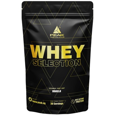 PEAK Whey Selection - 900g I Whey Protein Matrix + L-Leucin für Muskelaufbau