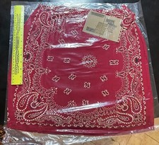 bandana skirt red and white paisley size medium