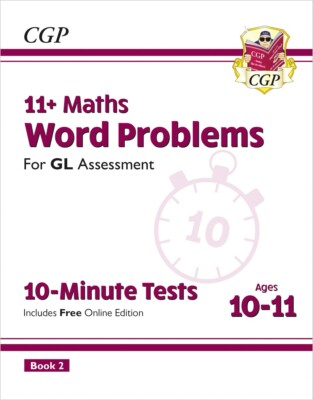 11+ Plus GL 10-Minute Test Maths Word Problems Ages 10-11 Book 2 with Answer New