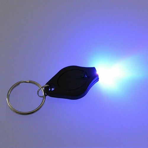 UV Money Checker Keyring - 2 x LED Detector Light Forged Bank Note ID ...