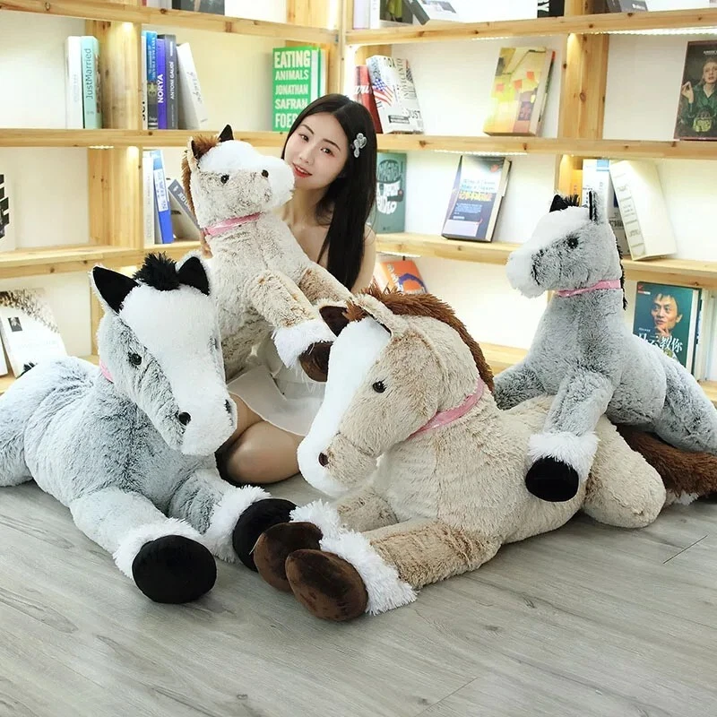Large giant 90cm Horse pony Teddy Soft Plush Stuffed animal Cuddly Toy - Image 2 of 4