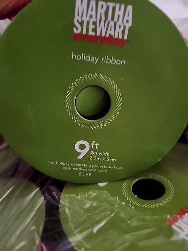 New Lot Of 20.Red/Black 11 Purple 9 Martha Stewart Everyday Holiday Ribbon 9’ 2" - Picture 9 of 11