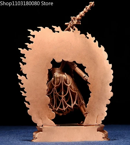 Exquisite Red Copper Carving Vajrayogini Buddha Statue Tibet Buddhism Statue - Picture 6 of 10
