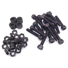 100x M5 x 30mm Socket Head Cap Screws Alloy Steel Allen Socket Drive Nuts Washer