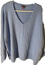 Vince Camuto Long Sleeve V Neck Sweater XXL New Marine Blue