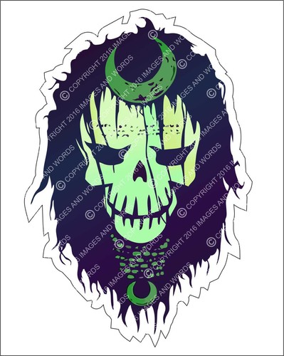 Suicide Squad Character vinyl decal sticker supervillain movie Joker Harley Gift - Picture 6 of 9