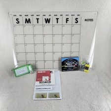 Reusable Clear Acrylic Monthly Calendar Dry Erase Board for Wal 28  x20  