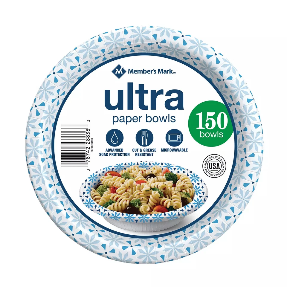 Member's Mark Ultra Soup/Salad Paper Bowls (20 oz., 150 ct.) - Image 2 of 4