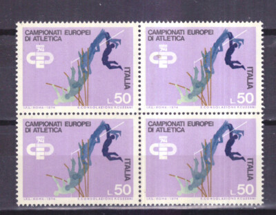 STAMPS Italy Republic 1974 Quarter Championships Athletics 50 L MNH** 